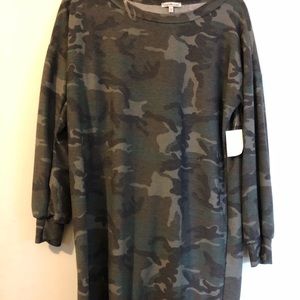CHARLOTTE RUSSE camo sweater dress